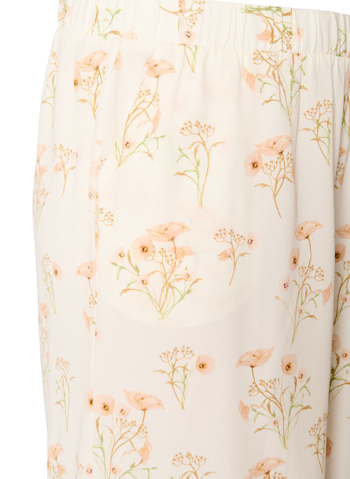 Culottes-housut kuosilla, Vanilja, Packshot image number 2