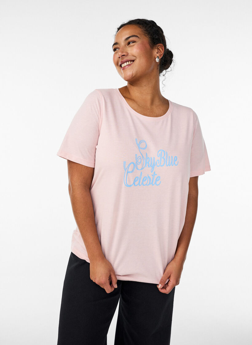 FLASH - T-paita printill&auml;, Punainen, Model image number 0