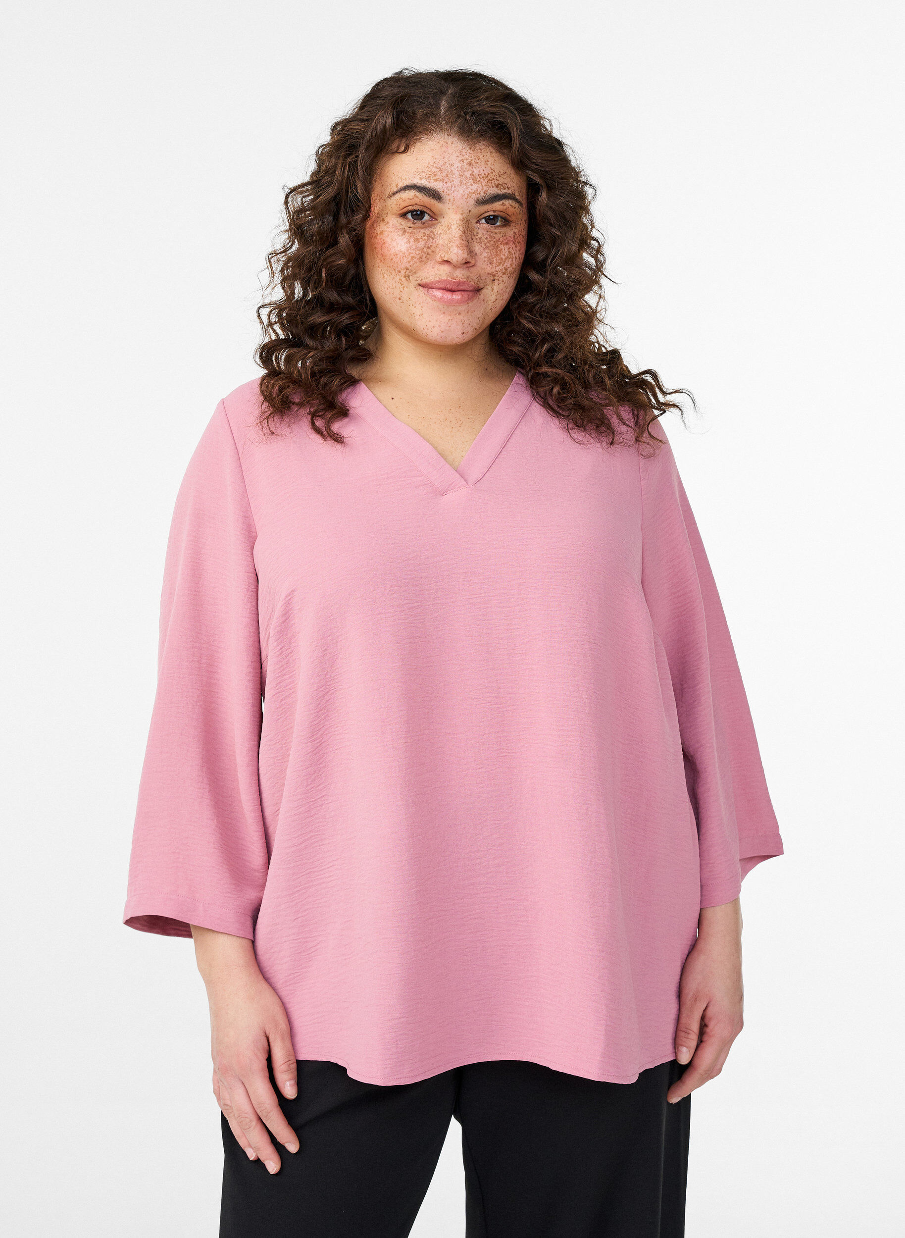 3/4-hiha pusero, Vaaleanpunainen, Model