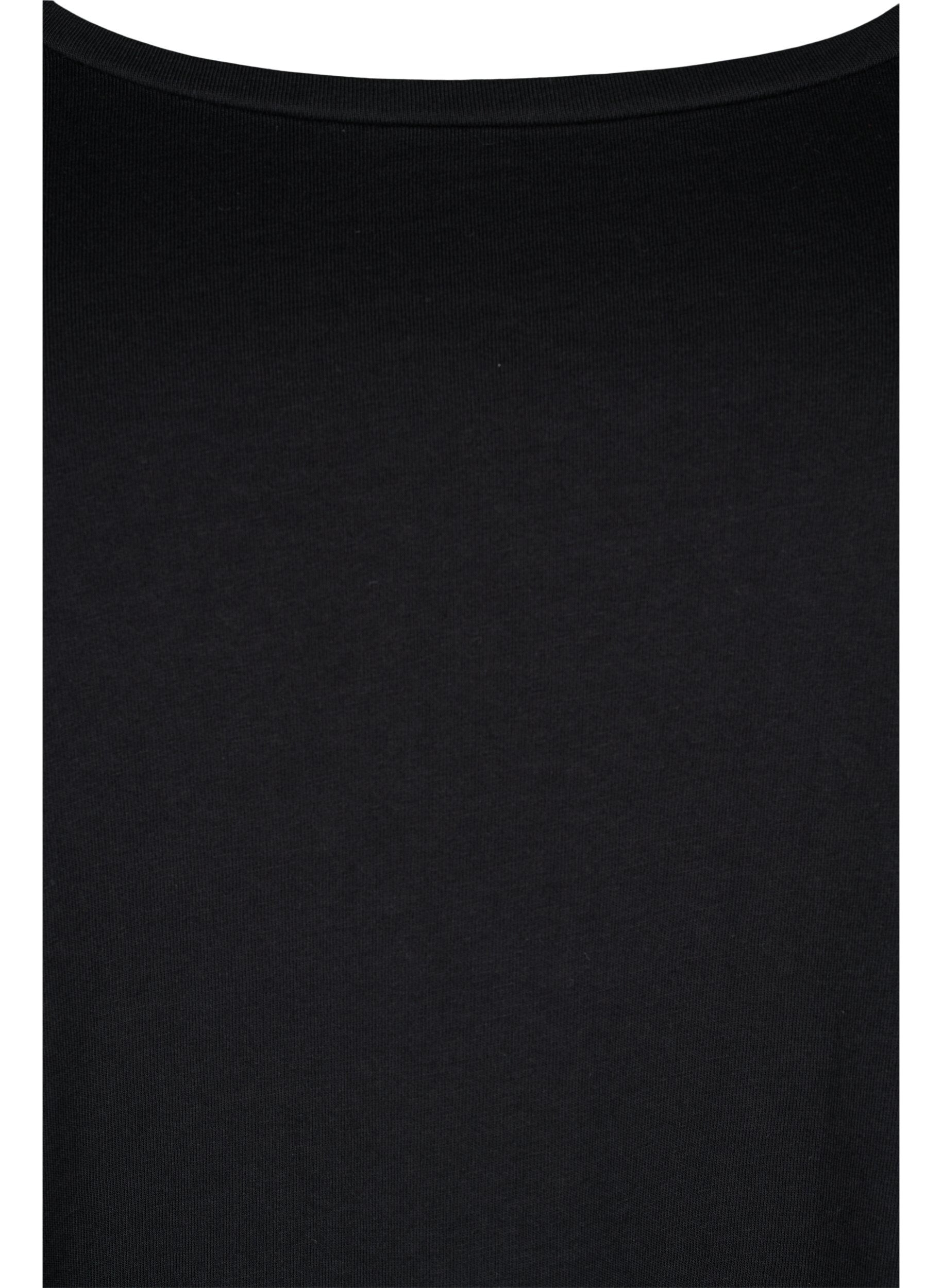 Zizzi 2 kpl puuvillapuseroita, Paisley Purple/Black, Packshot image number 3