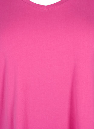 Yksivärinen perus t-paita puuvillasta, Raspberry Rose, Packshot image number 2