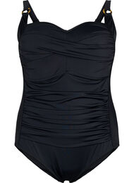 Topattu uimapuku rypytyksellä, Musta