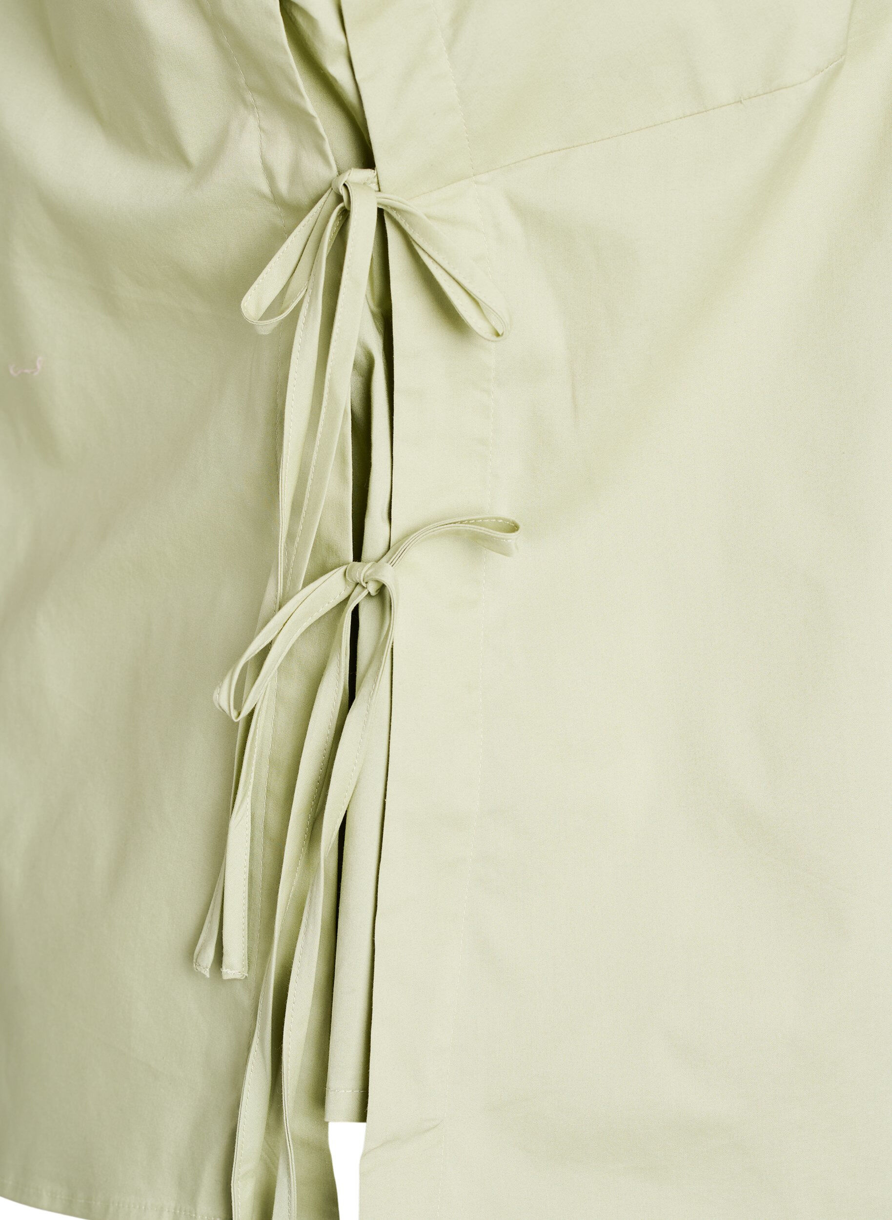 ZizziHihaton toppi sivujen solmittavilla yksityiskohdilla, Vihre&auml;, Packshot image number 3