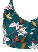 Kukallinen bikiniyl&auml;osa r&ouml;yhel&ouml;ll&auml;, Vihre&auml;, Packshot image number 2