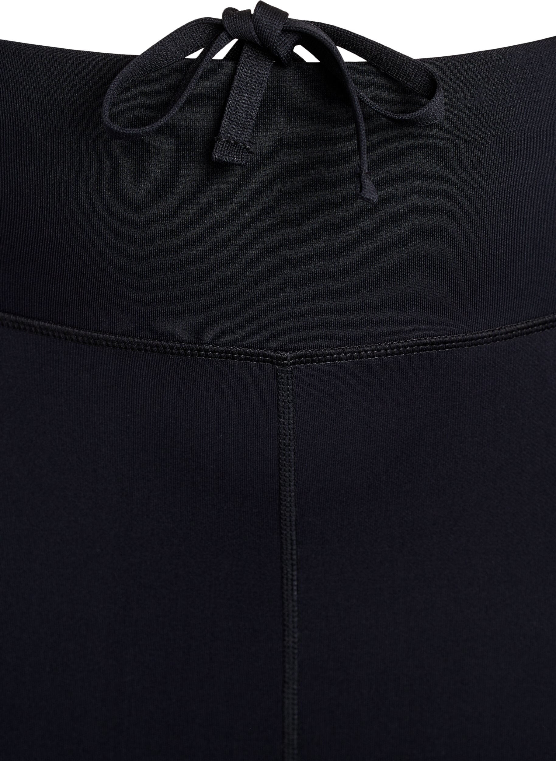 Zizzi Capri-juoksutrikoot kevyell&auml; kompressiolla, Musta, Packshot image number 3