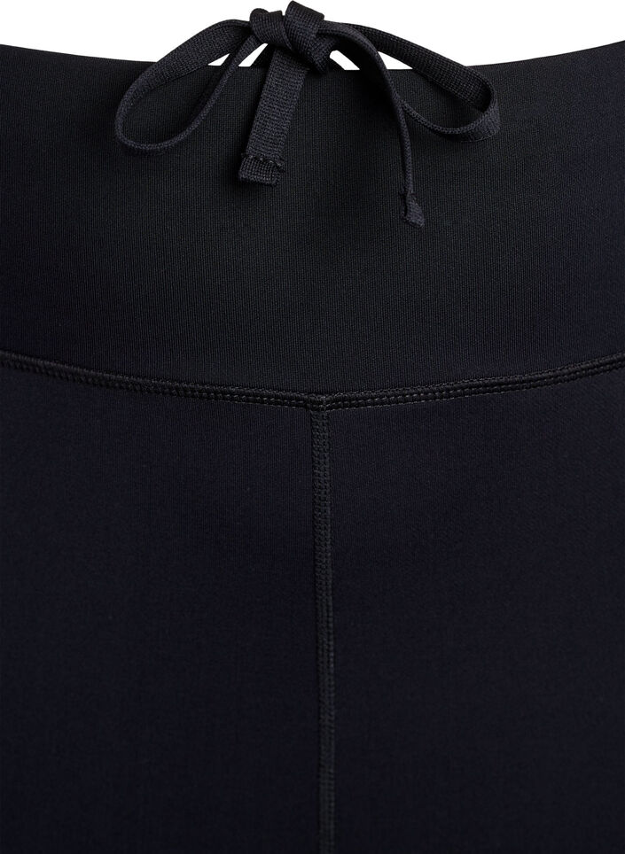 Capri-juoksutrikoot kevyellä kompressiolla, Musta, Packshot image number 3