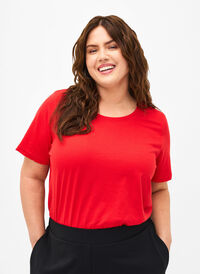 FLASH - T-paita pyöreällä pääntiellä, High Risk Red, Model