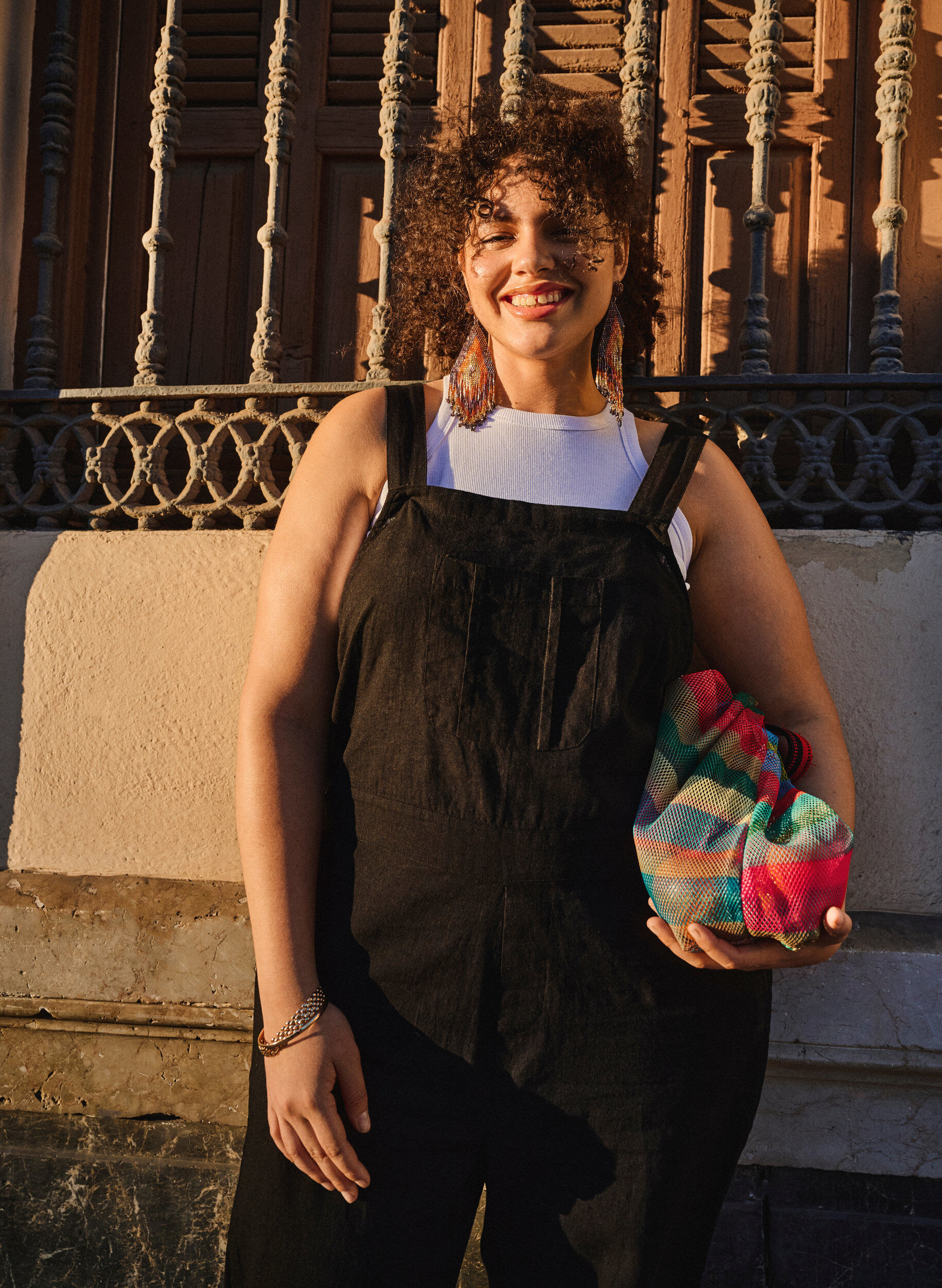 Zizzi Ribattu toppi puuvillasta, Bright White, Image image number 0