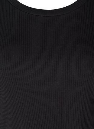 Ribattu t-paita lyhyillä puhvihihoilla, Black, Packshot image number 2