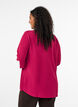 Pusero smock-kalvosimilla ja v-p&auml;&auml;ntiell&auml;, Punainen, Model image number 2