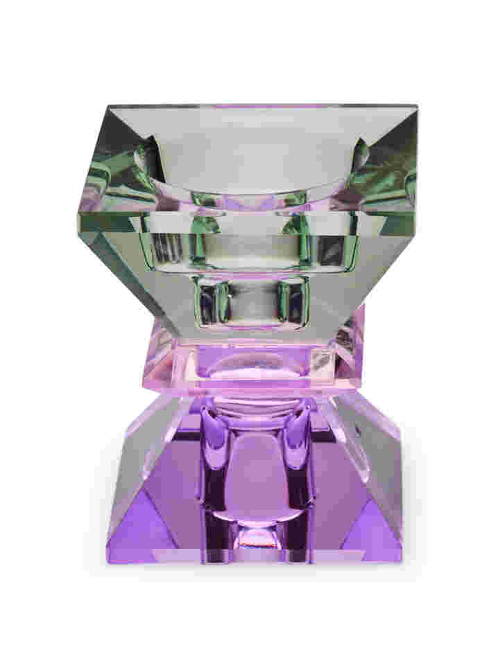 Kynttilänjalka kristallista, Violet/Olive Comb, Packshot image number 1