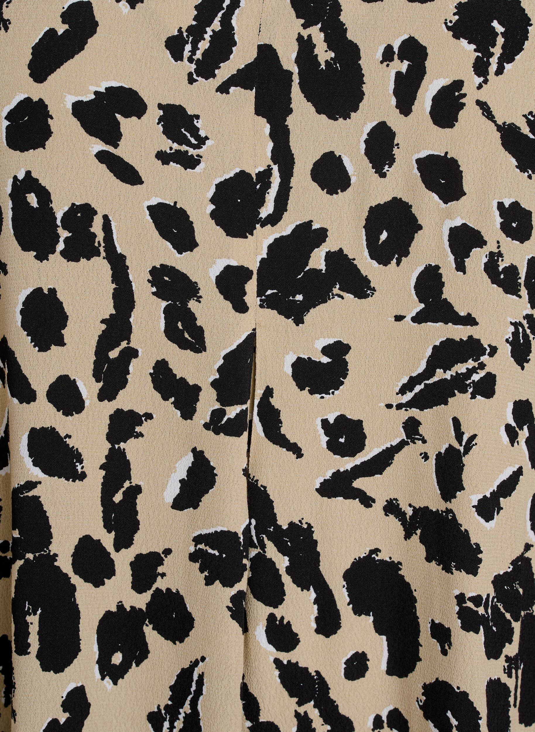 Zizzi Viskoosi A-linjainen mekko, Beige, Packshot image number 2