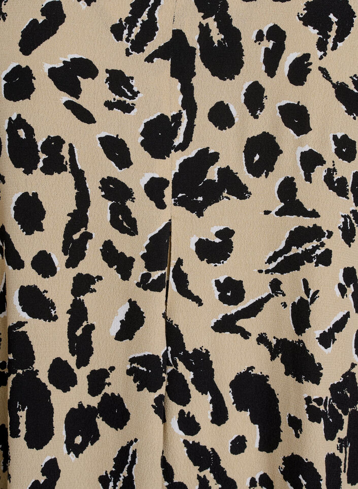 Viskoosi A-linjainen mekko, Beige, Packshot image number 2