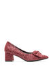 Glitteravokkaat, joissa on rusetti, Punainen, Packshot image number 0