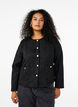 Boucle-takki, jossa on taskut ja koristeelliset napit, Black, Model image number 0