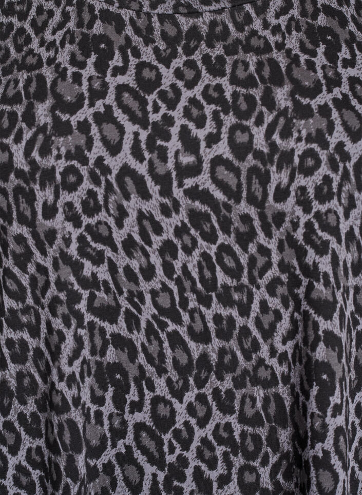 Lyhyt T-paitamekko puuvillatrikoosta, Harmaa, Packshot image number 2