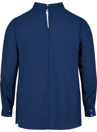Pitkähihainen pusero korkealla kauluksella , Navy Blazer, Packshot image number 1