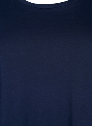 Puuvillainen t-paita 2/4-hihoilla, Navy Blazer, Packshot image number 2