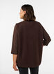 Fleece-liivi neppareilla ja sivutaskuilla, Ruskea, Model image number 2