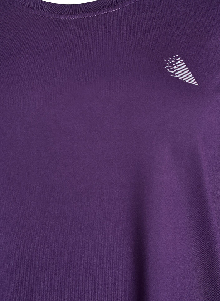 Treeniyl&auml;osa 3/4-hihoilla, Violetti, Packshot image number 2