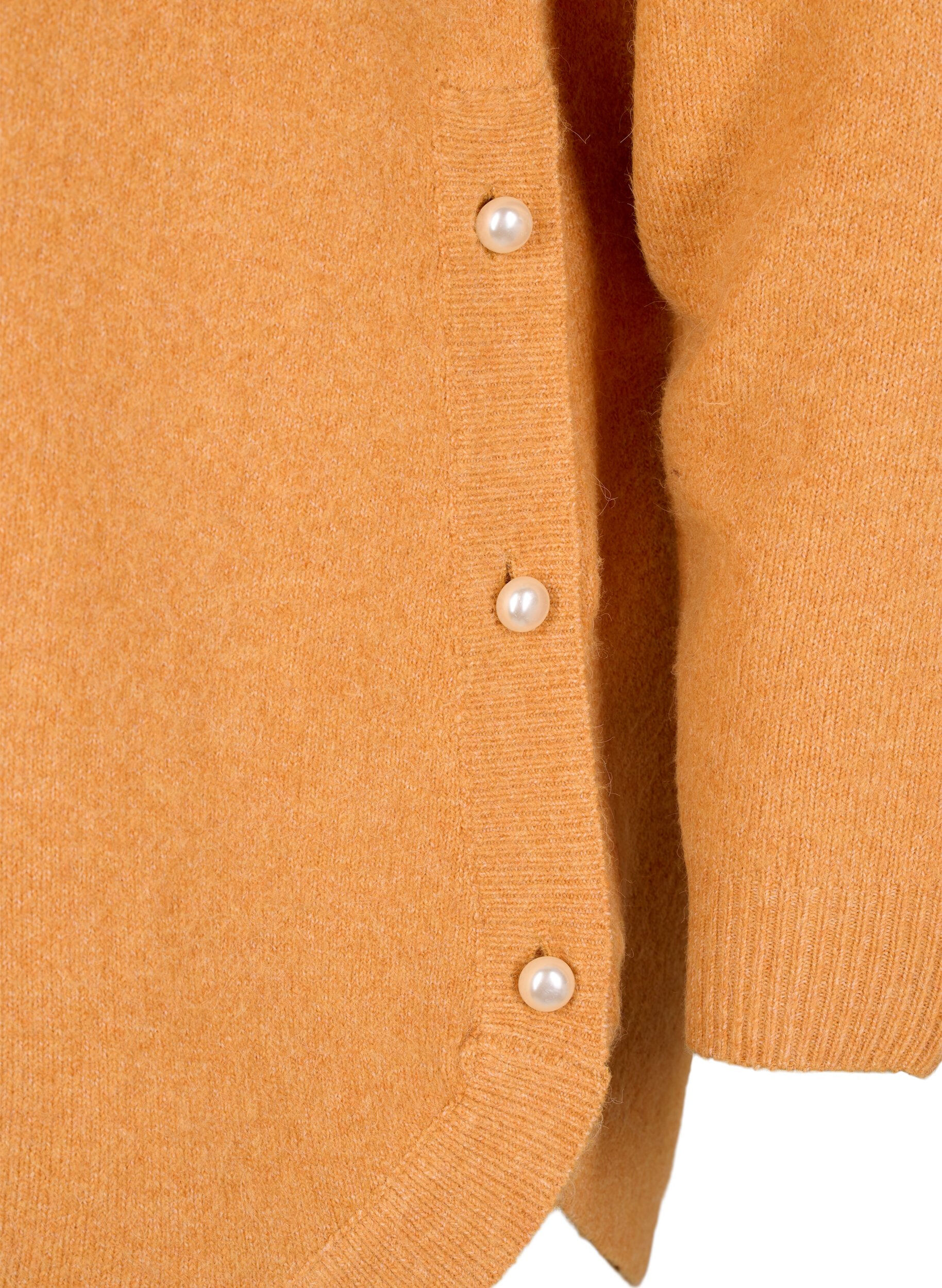 Zizzi Neulepusero helmiyksityiskohdilla, Yam White Mel., Packshot image number 3