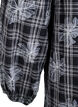 Lyhyt mekko ruutu- ja kukkakuosilla, Musta, Packshot image number 3