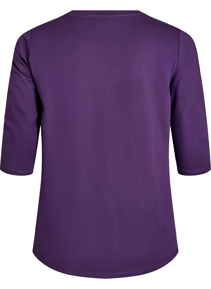 Treeniyl&auml;osa 3/4-hihoilla, Violetti, Packshot image number 1
