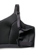 Kevyesti topatut urheilurintaliivit, Musta, Packshot image number 3