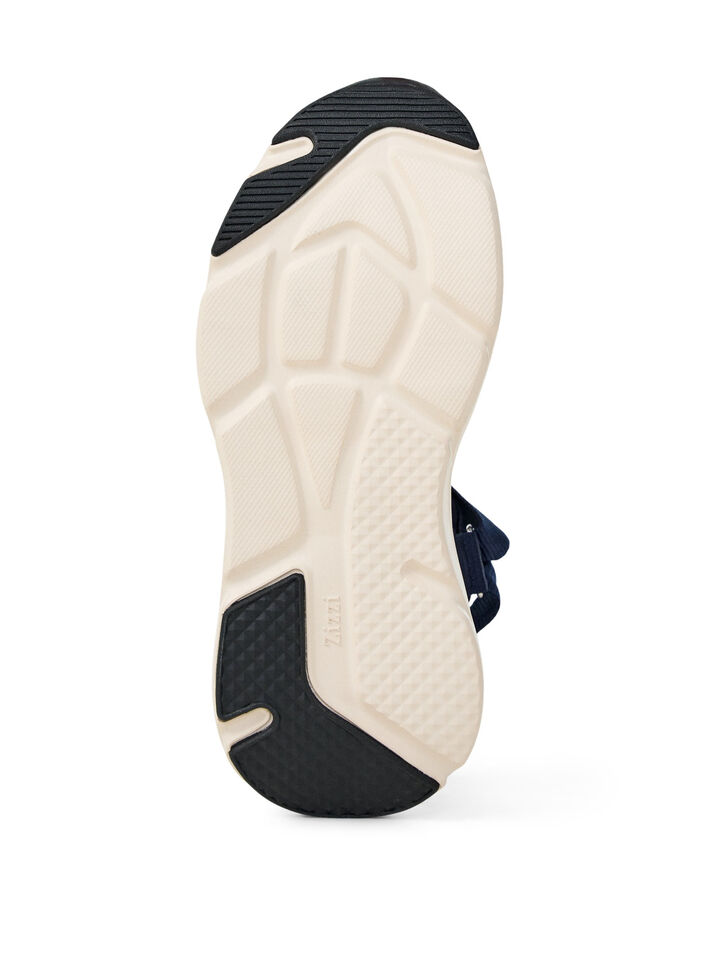 Mukava sandaali tarrakiinnityksell&auml; ja jalkaholvin tuella, Sininen, Packshot image number 4