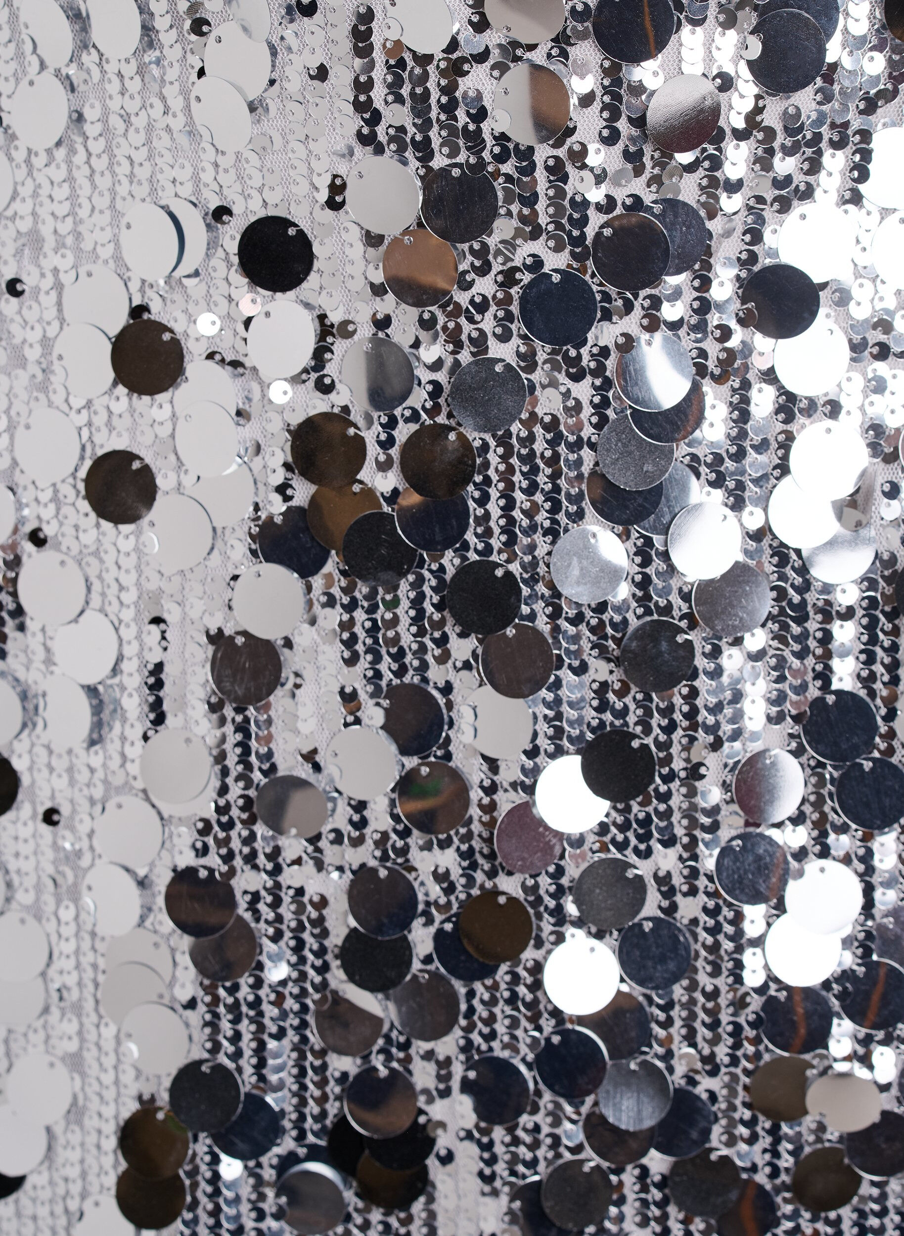 Zizzi Lyhyt paljettihame joustavalla vy&ouml;t&auml;r&ouml;ll&auml;, Hopea, Packshot image number 2