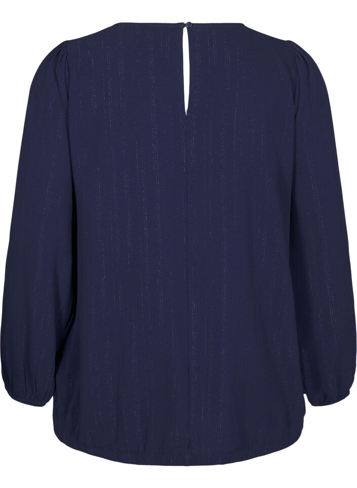 Pusero, jossa on hopeakimalletta, Sininen, Packshot image number 1