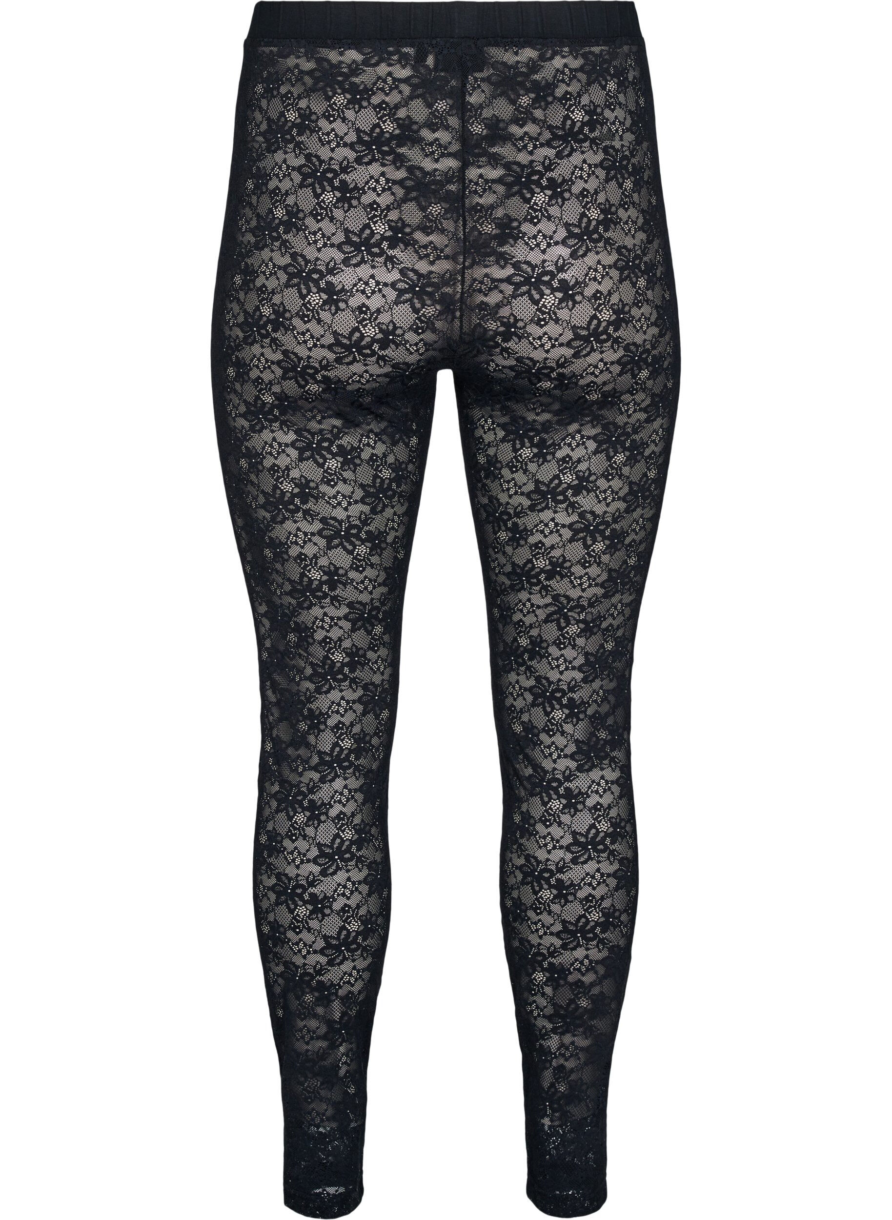 Zizzi Pitsileggingsit, Musta, Packshot image number 1