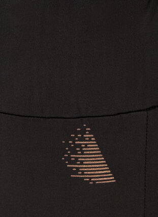 Kropatut treenitrikoot printtiyksityiskohdilla, Black, Packshot image number 2