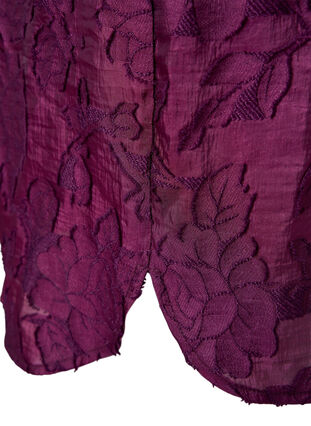 Pitkä jacquard-paita, Dark Purple, Packshot image number 3