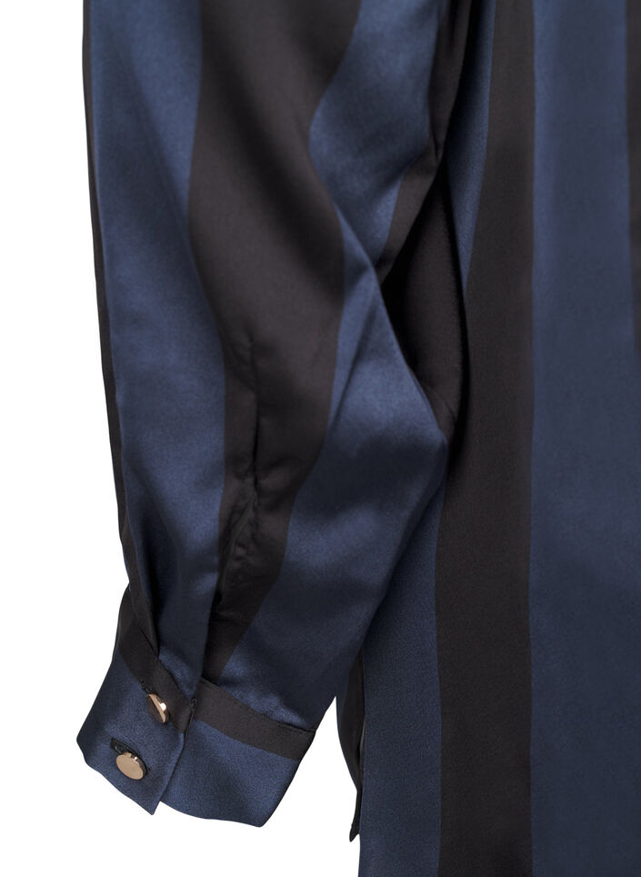 Raidallinen satiinipaita, Spellbound w. Black, Packshot image number 4