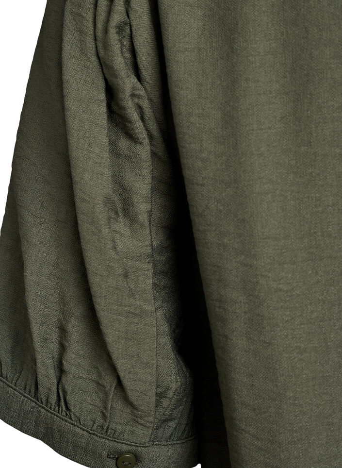 Viskoosipusero, jossa 1/2 hihat, Vihre&auml;, Packshot image number 3