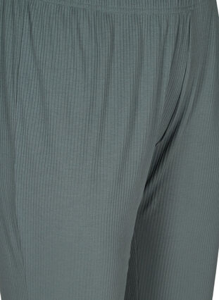 Väljät housut ribatusta materiaalista , Balsam Green, Packshot image number 2