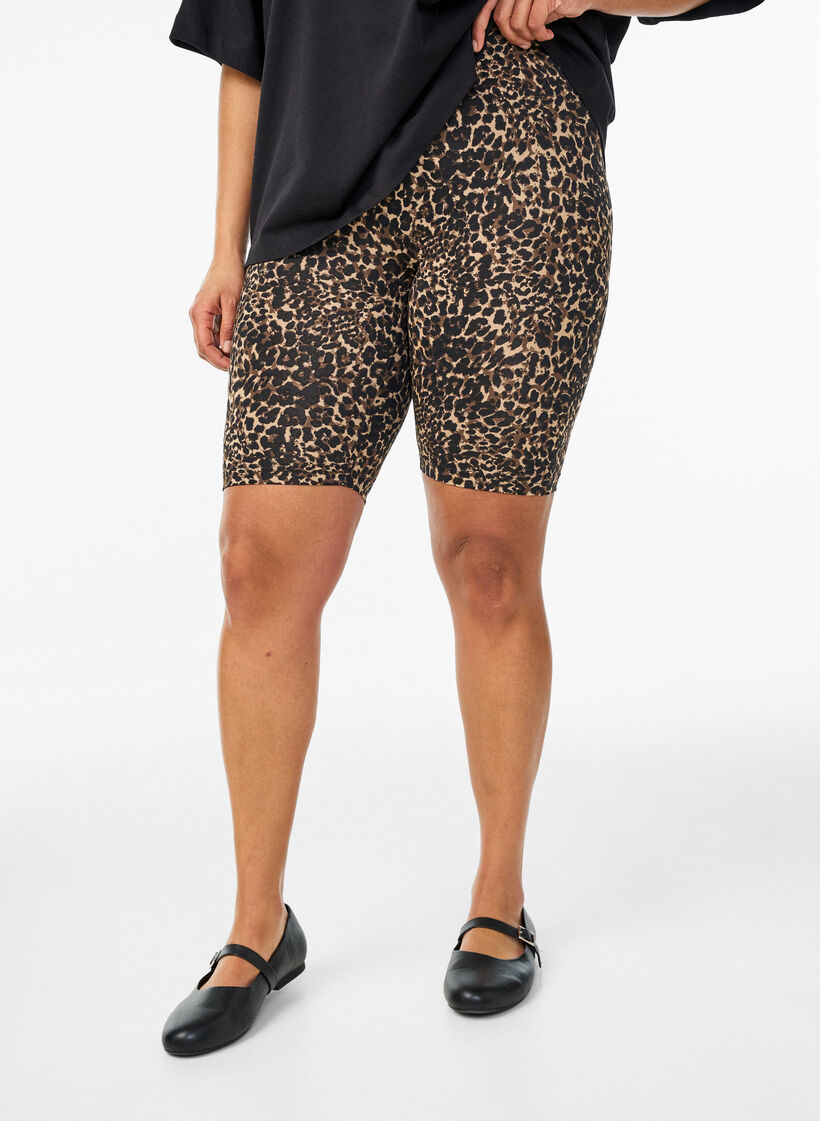 2-pack py&ouml;r&auml;ilyshortsit, Ruskea, Model image number 3