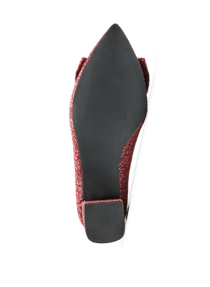 Glitteravokkaat, joissa on rusetti, Punainen, Packshot image number 4