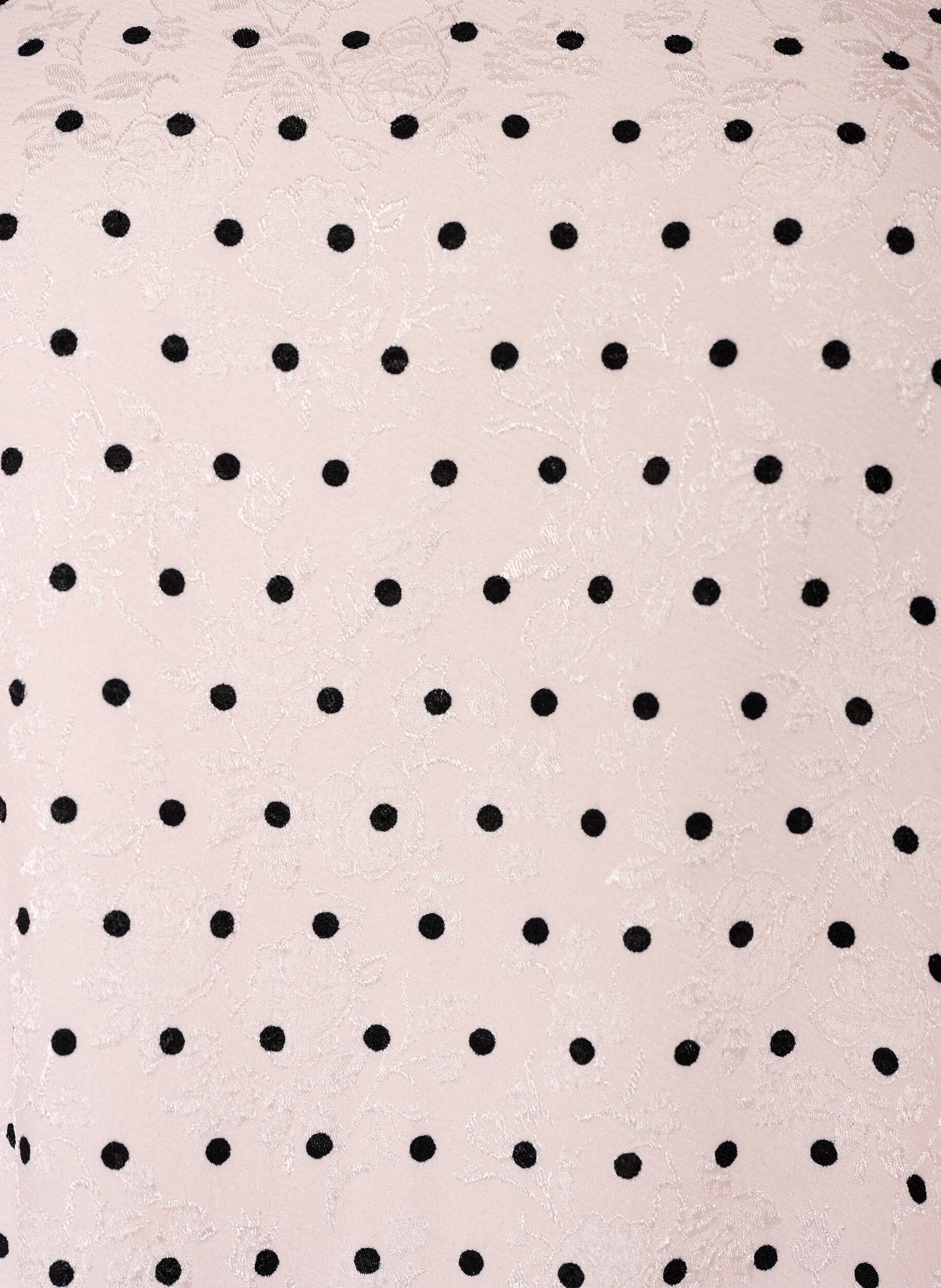 Zizzi Pallokuvioinen A-linjainen mekko pallohihoilla, Vaaleanpunainen, Packshot image number 2