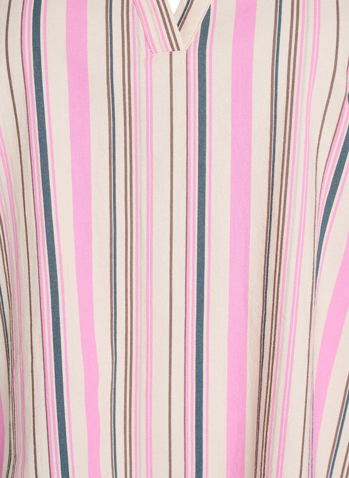 V-pääntiellä ja röyhelöyksityiskohdilla varustettu tunika, Valkoinen, Packshot image number 2