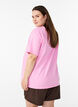 Urheilullinen t-paita luomupuuvillasta, Vaaleanpunainen, Model image number 2