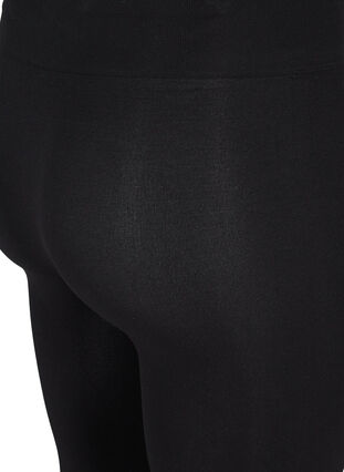 Yksiväriset saumattomat pitkät alushousut, Black, Packshot image number 3