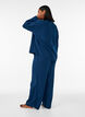 Rento istuvuus puuvillaista musliinia olevat pyjamahousut, Sininen, Model image number 1