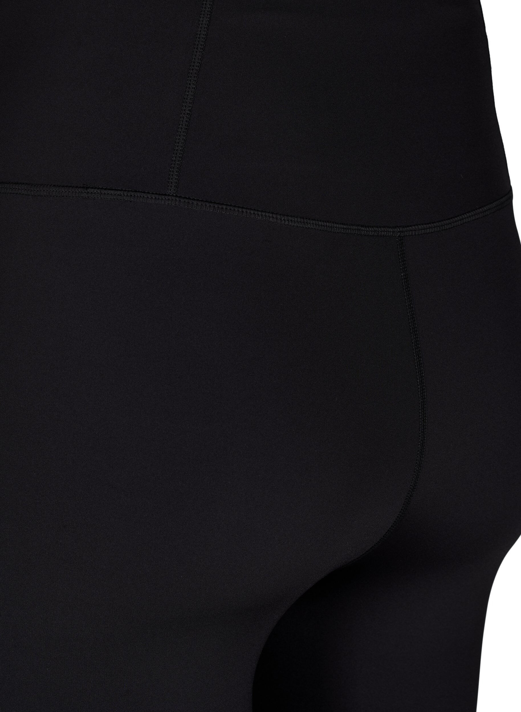Zizzi CORE, SUPER TENSION TIGHTS &ndash; &frac34;-pituiset urheilutrikoot, joissa on tasku, Black, Packshot image number 3