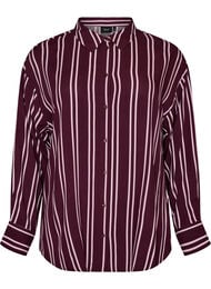 Raidallinen y&ouml;paita, Tumma Bordeaux