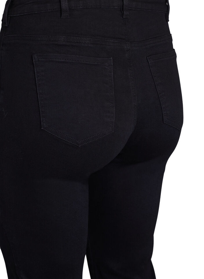 Slim fit -farkut normaalilla vyötäröllä, Black, Packshot image number 3