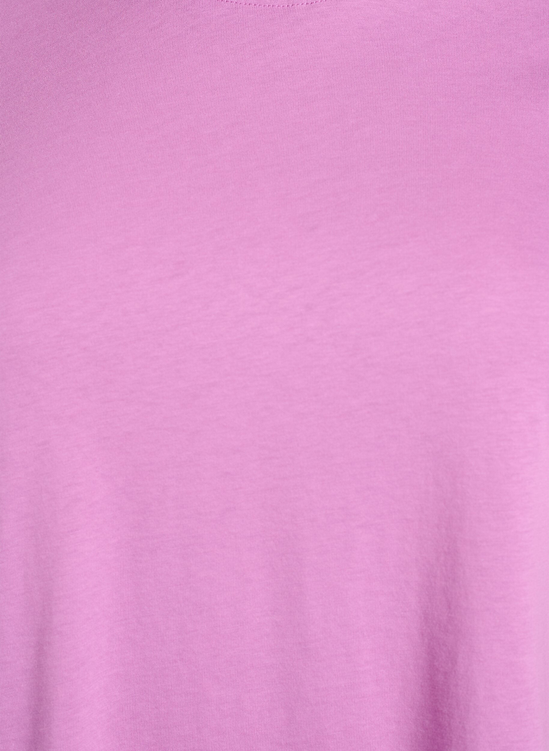 ZizziPuuvillainen perus-T-paita, jossa on py&ouml;re&auml; kaula-aukko, Violetti, Packshot image number 2