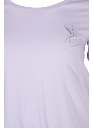 Lyhythihainen puuvillainen t-paita printillä , Thistle Bird, Packshot image number 2