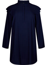 Lyhyt mekko r&ouml;yhel&ouml;ill&auml; ja kimalteella, Sininen